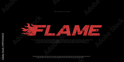 Flame Speed Grunge Font
Fast italic grunge font with flame style and rough texture, perfect for racing, sport, and high energy designs.vector illustration