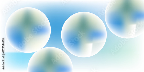 Abstract gradient blur colors, smoothly blue and green. The liquid and fluid shapes in dynamic visual effect.eps10
