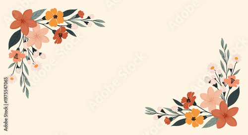 A delicate illustration of a daisy branch evokes feelings of peace and simplicity. Perfect for backgrounds, spring-themed designs, or adding a touch o