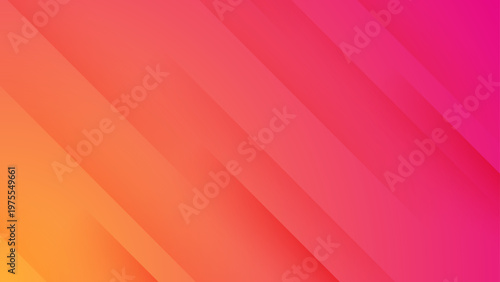 Colorful background featuring slanted stripes with a smooth pink to orange color transition and modern aesthetic