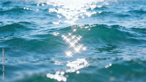 Glitter Ocean Wave · Sunlight Sparkling Sea Surface