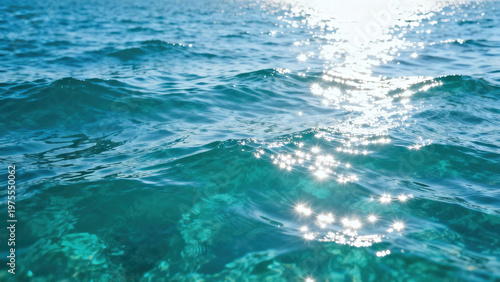 Glitter Ocean Wave · Sunlight Sparkling Sea Surface