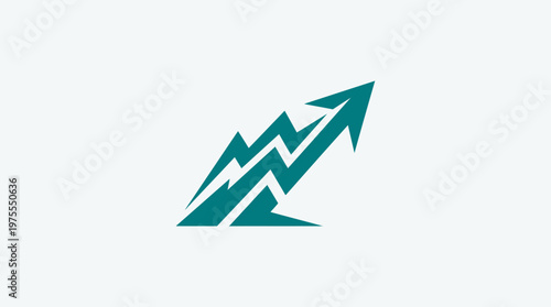 Abstract Arrow Symbolizing Growth and Progress