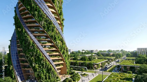 Green Tower with Vertical Garden