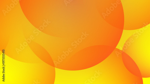 Bright and energetic orange to yellow gradient background with soft glowing orbs resembling a digital sun flare or summer heat
