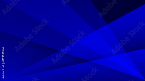 Deep navy blue abstract background with sophisticated overlapping geometric triangle layers and premium dark gradient tones