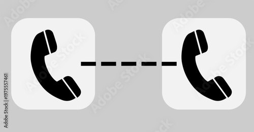 Two black tube icons, negotiations,