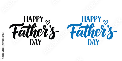 Happy father's day beautiful calligraphy designs for celebrating dad