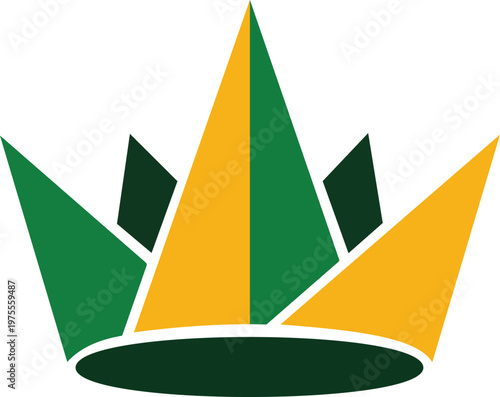 Luxury Royal Kingdom Emblem, Golden King Authority Symbol