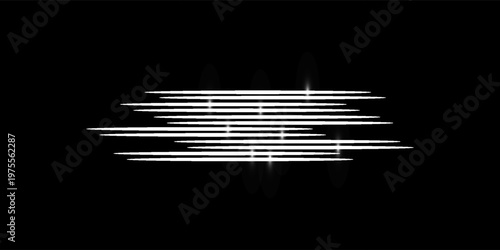 Colorful light trails, long time exposure motion blur effect. Red and blue glowing neon lights lines. Red blue special effect, speed police line. Magic of moving fast lines. Vector Illustration