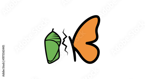 Metamorphosis Process: Illustrative Depiction of Transformation and Change, Evolution