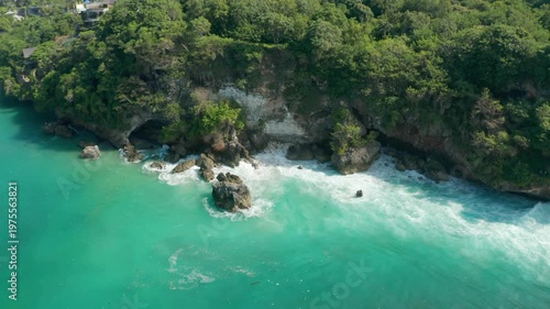 tropical beach with turquoise water