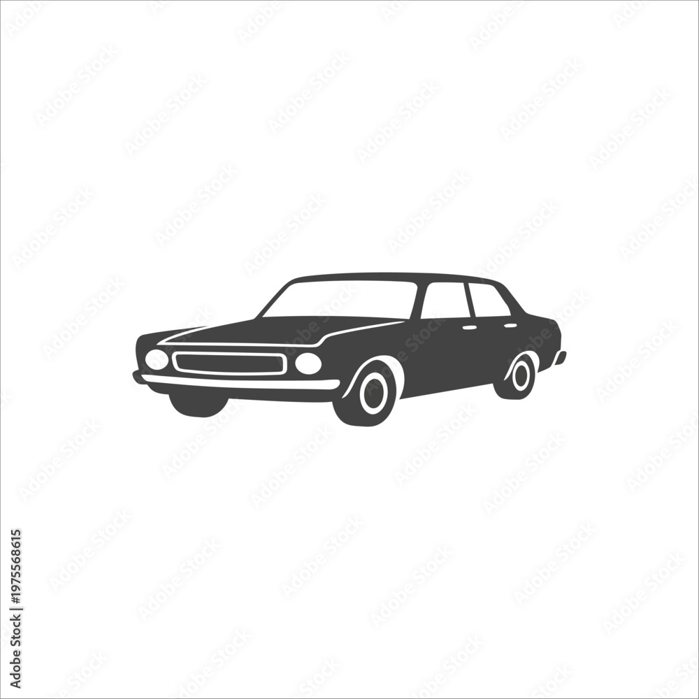 Fototapeta premium A red sports car isolated on a white background showing a fast stylish luxury vehicle design