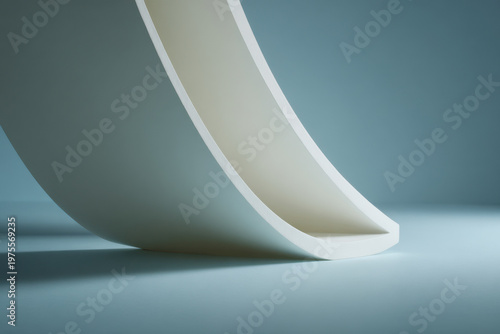 minimalist presentation screen displaying ar points with blurred white text bars