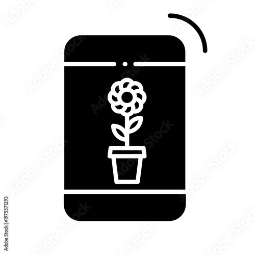 Flowers icon vector. Flower delivery Illustration sign. Flower shop symbol. Garden logo.