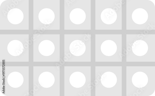 パックに入った、タブレット錠剤のアイコンのイラスト