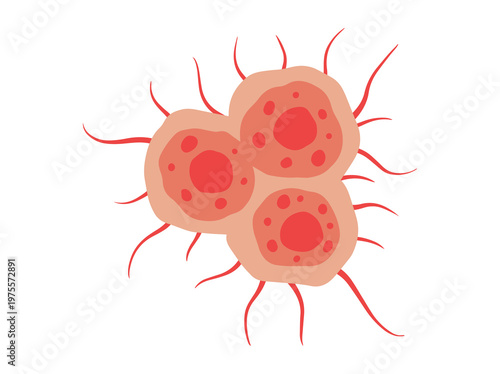 Cancer Cell Clip Art Illustration