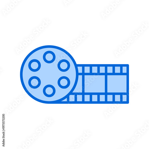 Film Rol Vector icon design