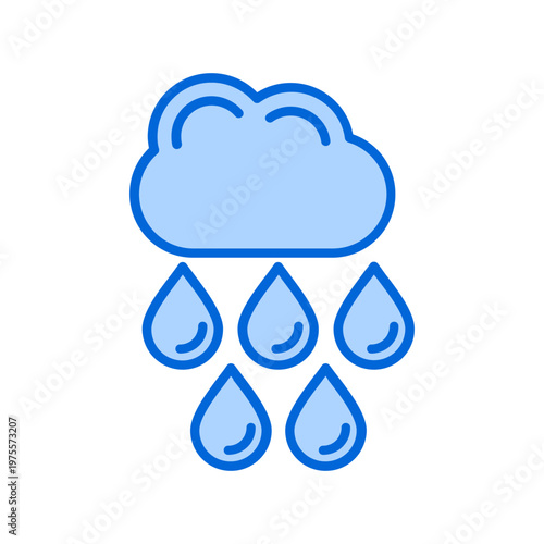 Rain Vector Icon