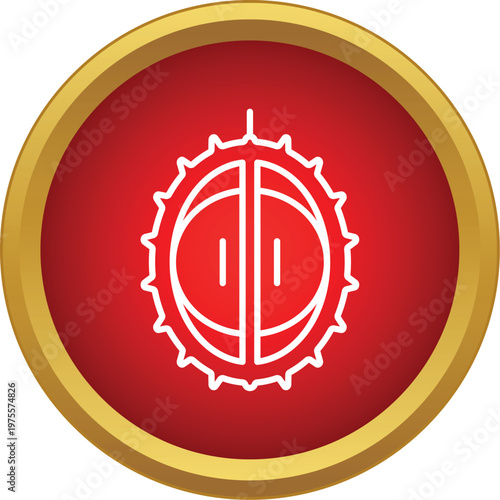 Durian fruit icon representing tropical food or a culinary ingredient