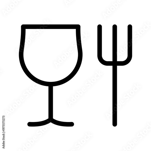 Food safe icon modern hygiene certification, safe consumption and quality assurance concept visual