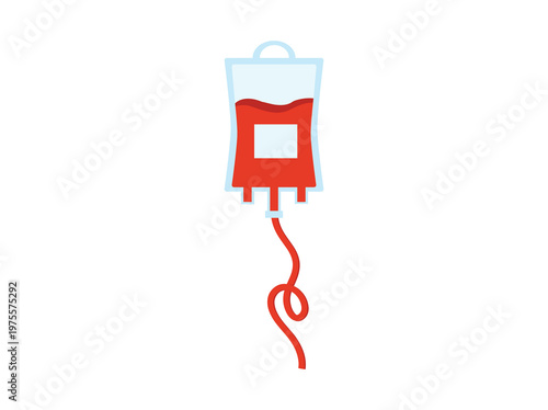 Blood Bag Clip Art Illustration