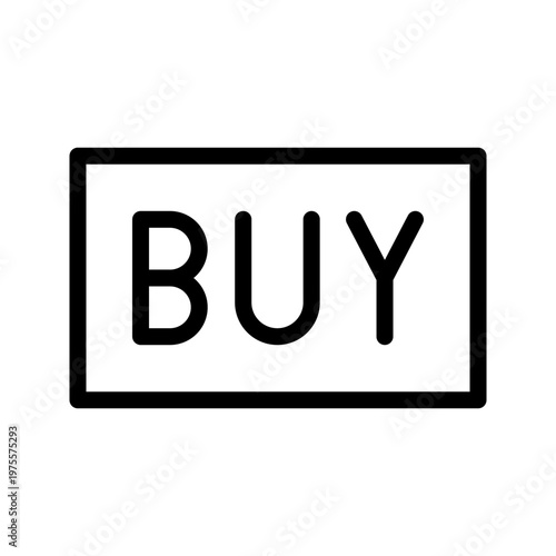 Modern buy button icon digital ecommerce call-to-action, purchase and online checkout interaction concept visual