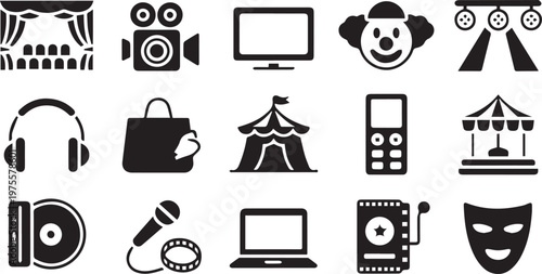 Black and white of domestic life activities and home housework des