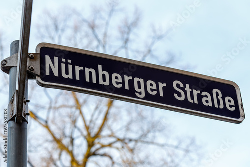 Nürnberger straße sign identifying a street in berlin