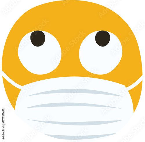 Happy yellow cartoon animal character face with a smile and big eyes reading a book vector illustration design for a fun education icon symbol