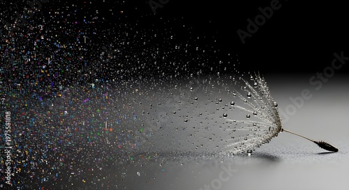 Clarity Concept Visual Noise Reducing into Clean Minimal Abstract Macro Texture Background
