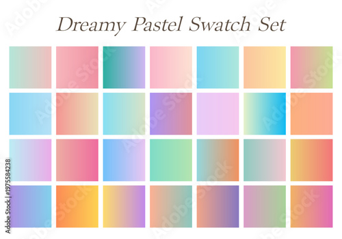 Dreamy Pastel Swatch Set・幻想的なパステルグラデーションセット