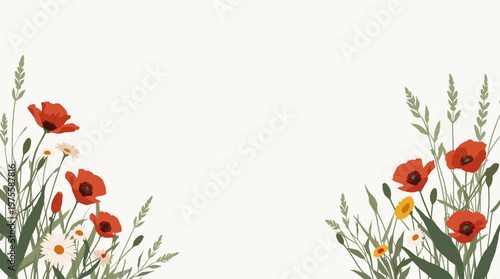 A calming, contemporary botanical illustration. Ideal for backgrounds, website design, or enhancing a natural and organic aesthetic in branding and ma