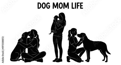 Woman with dog bonding during outdoor moments with gentle affection and companionship
