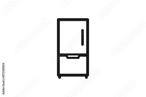 冷蔵庫の線画アイコン