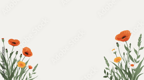 A calming, artistic illustration of a green plant branch. Perfect for backgrounds, wellness content, or nature-themed designs, conveying freshness and