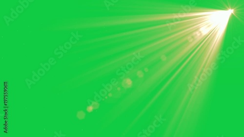 Yellow Corner Stage Lighting Effect VFX Green Screen Chroma Key Spotlight