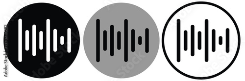 Voice icons. solid style vector icon with white background EPS10