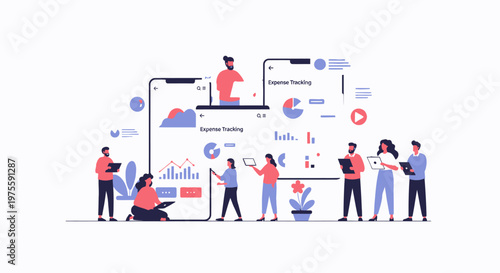 Team collaboration for expense tracking and data analytics