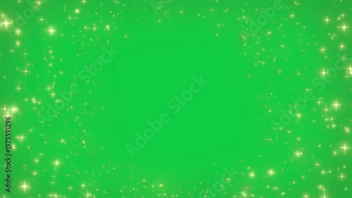 Blinking Star Overlay Effect VFX Green Screen Chroma Key Sparkle Animation