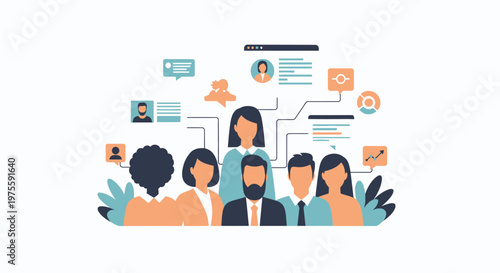 Team Collaboration Network with Diverse Professionals