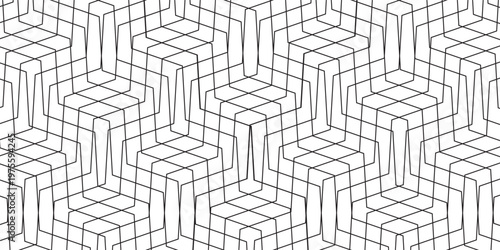 Set garis gelombang. Pola ornamen gelombang. Set garis zigzag bergelombang. Gelombang vektor latar belakang garis tipis.