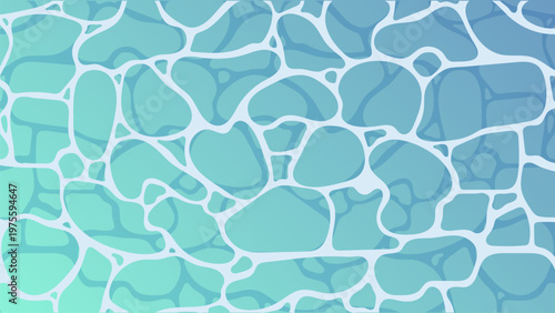 水面のイラスト　青い海　プール　透明感