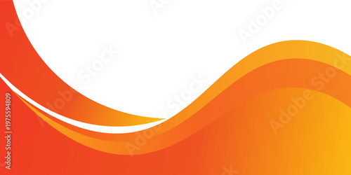 MobileModern orange banner background. Graphic design banner pattern background template with dynamic wave shapes. EPS 10