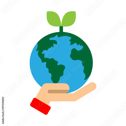 Sustainability Vector Flat Icon Design