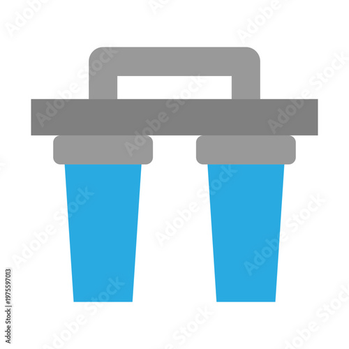 Water Filtration Vector Flat Icon Design
