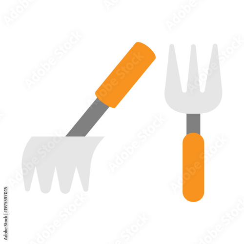 Garden Tools Vector Flat Icon Design