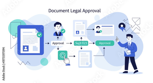 Business Document Approval Process Flow.