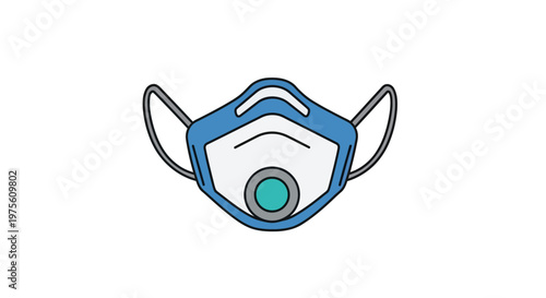 Respirator Face Mask with Exhalation Valve for Healthcare and Industrial Breathing Protection