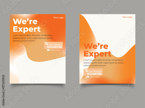 Business conference meeting social media post banner design template